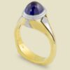 13 Cabochon Sapphire 570ct in 18K Yellow Gold and Platinum