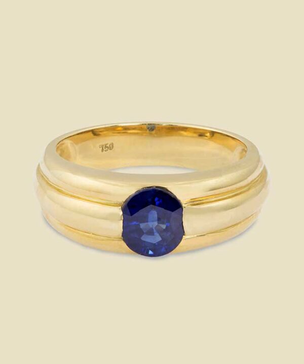 18KY Sapphire Ring