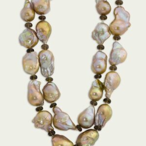 Fresh H2O pearls smokey quartz beads
