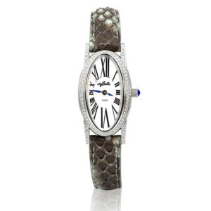 Stainless Steel Python Ladies Watch with Diamonds 50ctw