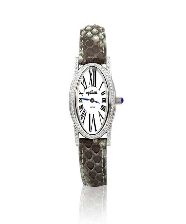 Stainless Steel Python Ladies Watch with Diamonds 50ctw