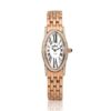 Stainless Steel Rose Gold Plated Ladies Watch with Diamonds 50ctw