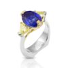 Tanzanite 474ct with Yellow Diamonds 96ct in 18K Gold