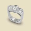 Three Stone Diamond Ring with 162ct FVS2 70ct DVS2 70ct EVS2 in Platinum
