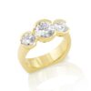YG 3 Diamond Ring WBG