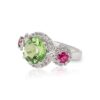 tourmaline red and green 4.79ct