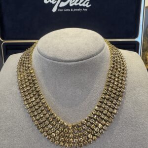60CTW Fancy Color Diamond Necklace