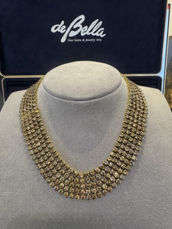 60CTW Fancy Color Diamond Necklace