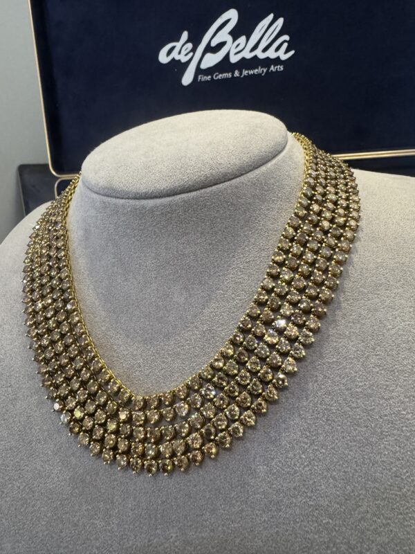 60CTW Fancy Color Diamond Necklace