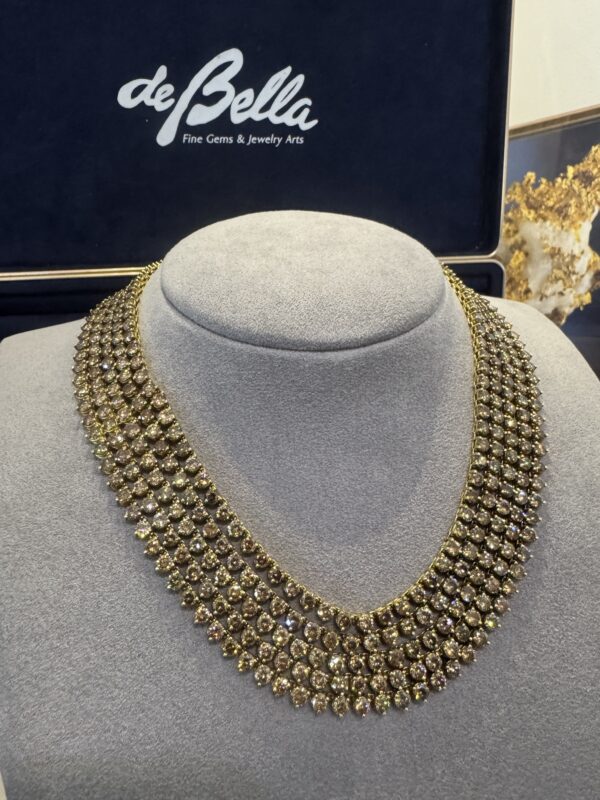 60CTW Fancy Color Diamond Necklace