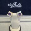 18k Gold Amethyst Earrings
