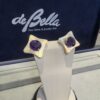 18k Gold Amethyst Earrings