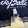 18k Ameythst Gadi Ring with Ruby & Diamond