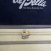 14k Gold & Diamond Heart Spinner Ring