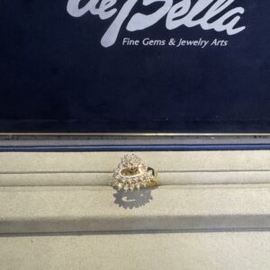 14k Gold & Diamond Heart Spinner Ring