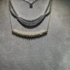 18k Fancy Yellow Trillion Diamond Bar Necklace